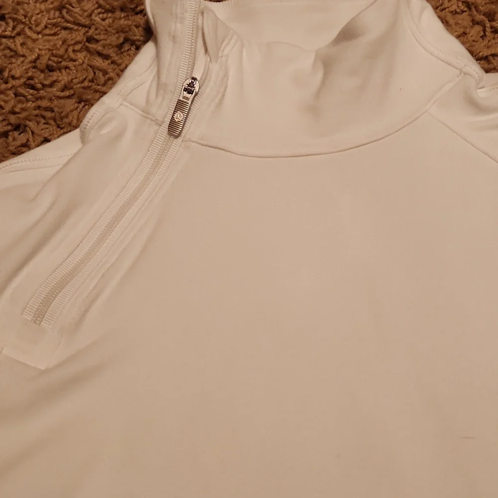 Lululemon Athletica White Long Sleeve Athletic Shirt Size 6 - Picture 3 of 8